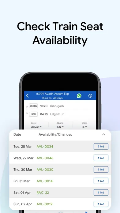 Скриншоты ixigo Trains: Ticket Booking