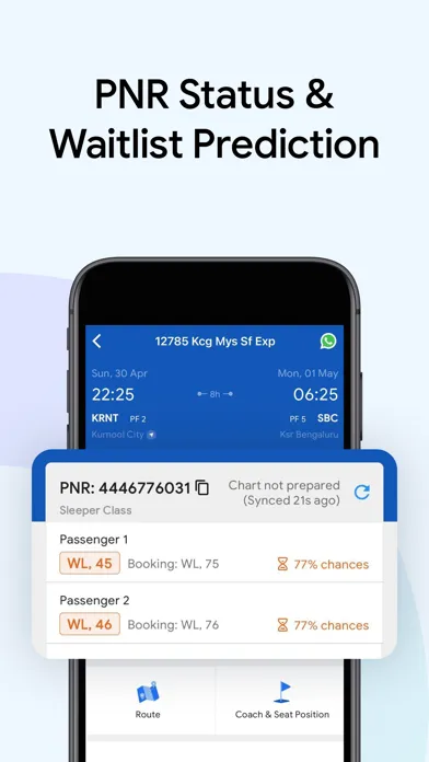 Скриншоты ixigo Trains: Ticket Booking