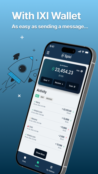 تصاویر Spixi Private Chat & Wallet