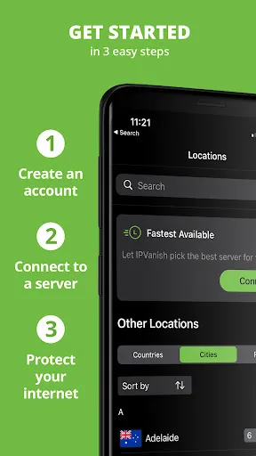 IPVanish: App VPN & Ad Blocker Screenshots