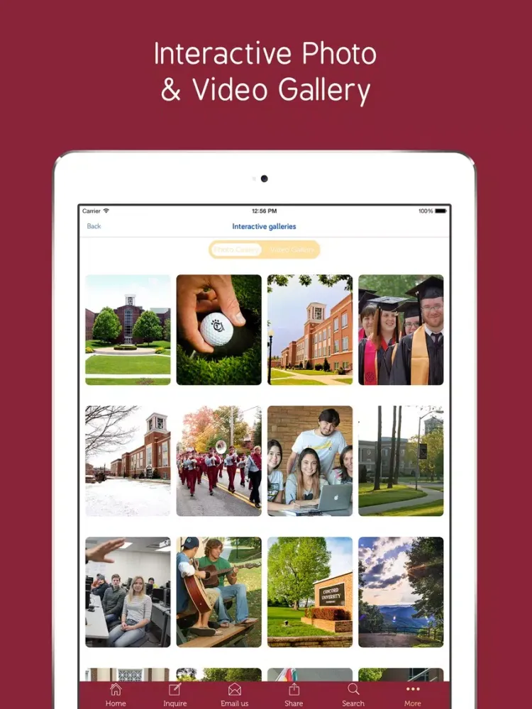 Concord University - Prospective Students App iPad 应用截图