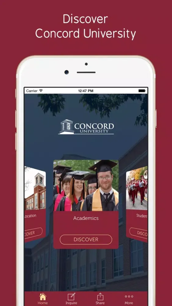 Concord University - Prospective Students App应用截图