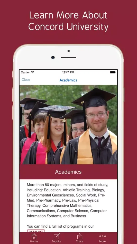 Concord University - Prospective Students App应用截图