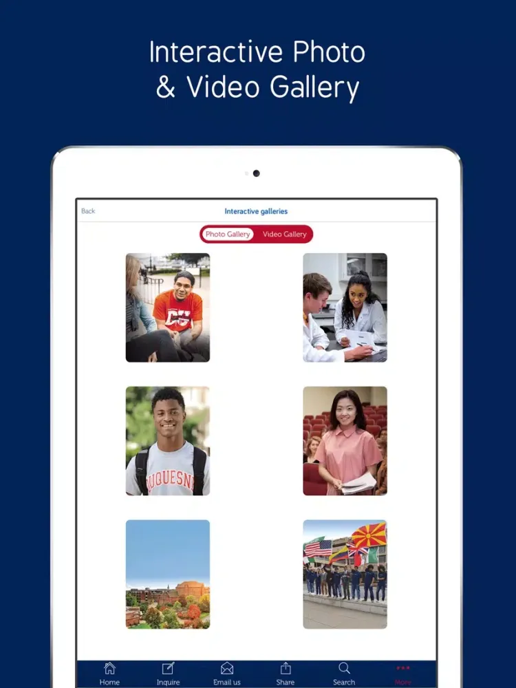 Screenshot di University of Duquesne iPad 