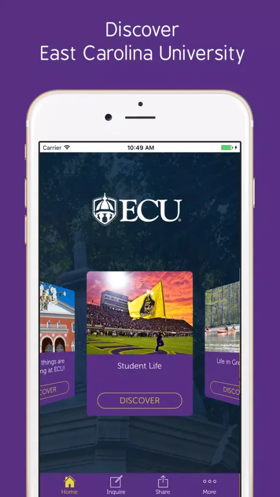 East Carolina University App سکرین شاٹس