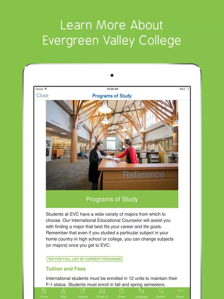 Evergreen Valley College iPad  Ekran Görüntüleri