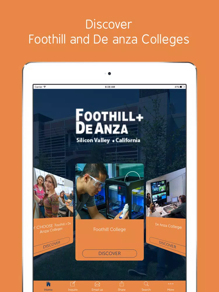 Foothill and DeAnza Colleges iPad  Screenshots