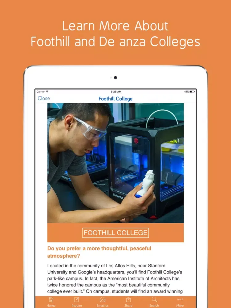 Foothill and DeAnza Colleges iPad  スクリーンショット