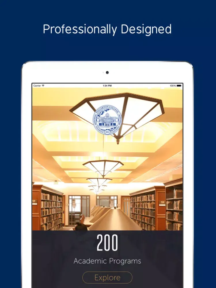 Fullerton College - Prospective International Students App iPad 应用截图