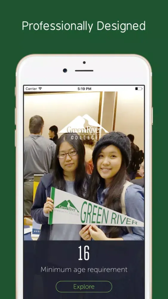 Capturas de tela do Green River College