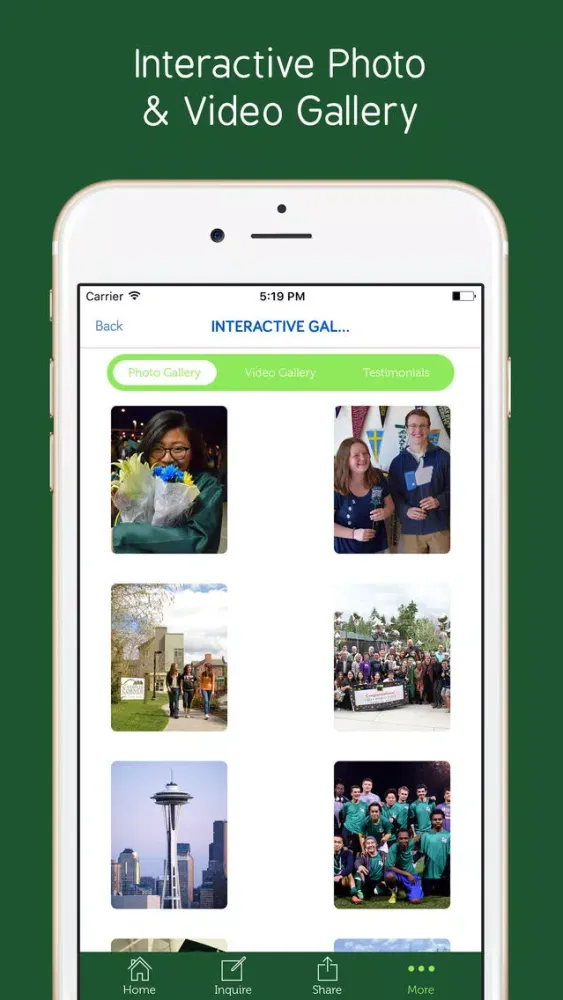 Capturas de tela do Green River College