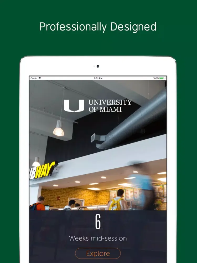 University of Miami IEP iPad  Screenshots
