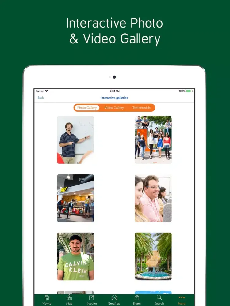 University of Miami IEP iPad  Screenshots