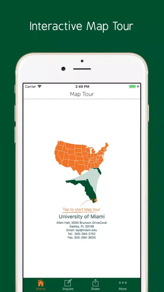 University of Miami IEP Screenshots