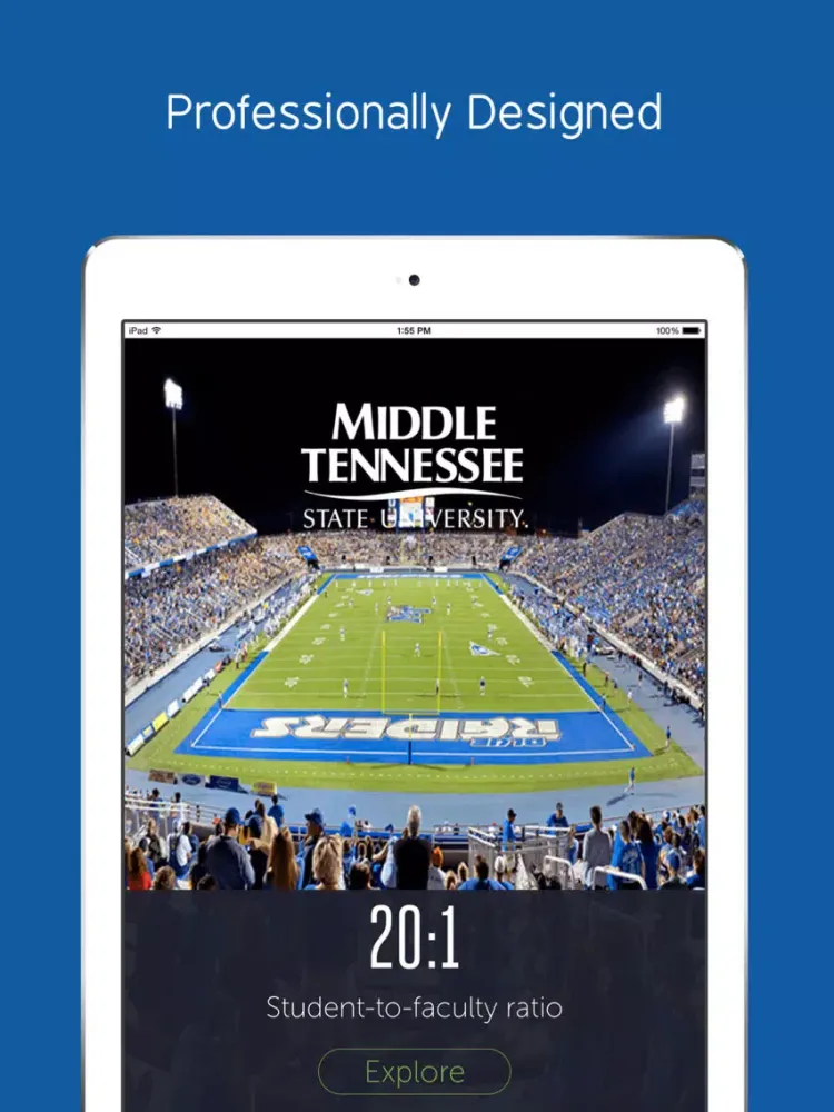 Middle Tennessee State University - Prospective International Students App iPad  سکرین شاٹس