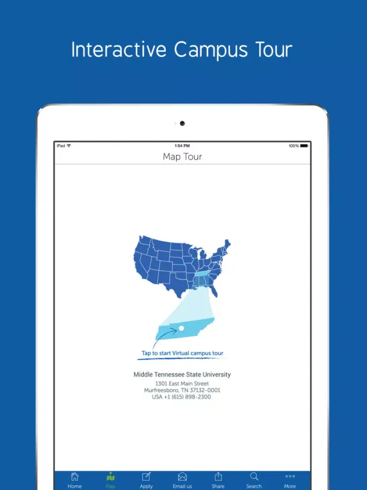 Middle Tennessee State University - Prospective International Students App iPad  سکرین شاٹس