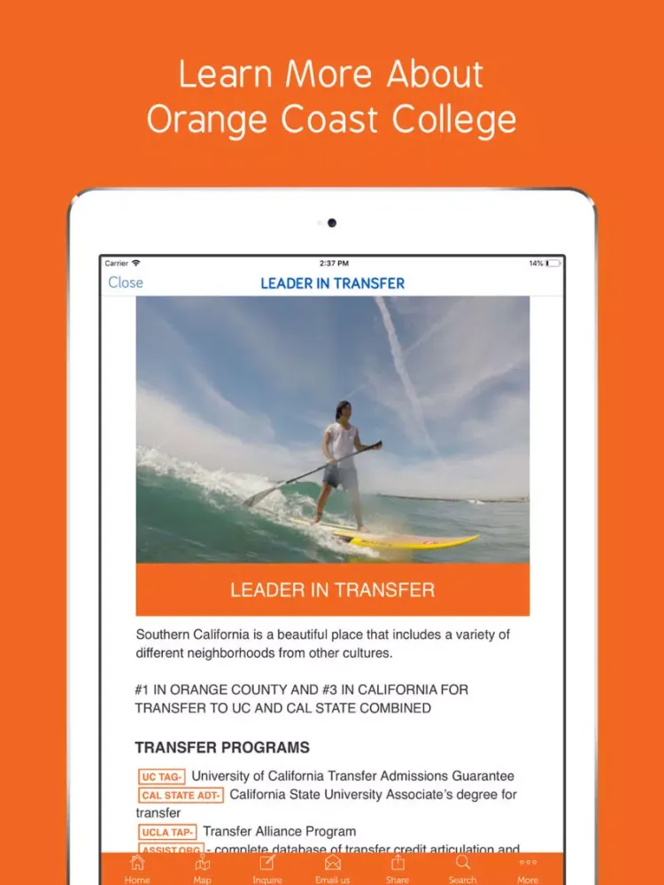 Orange Coast College - OCC iPad  スクリーンショット