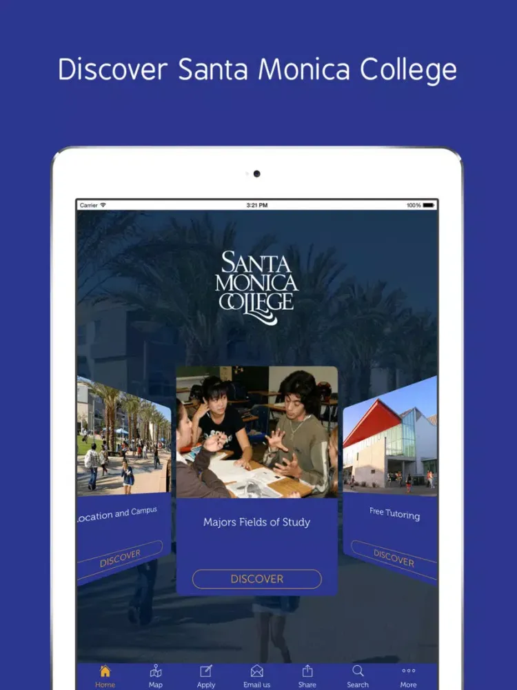 Zrzuty ekranu Santa Monica College - Prospective International Students App iPad 