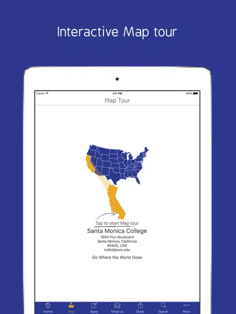 Zrzuty ekranu Santa Monica College - Prospective International Students App iPad 