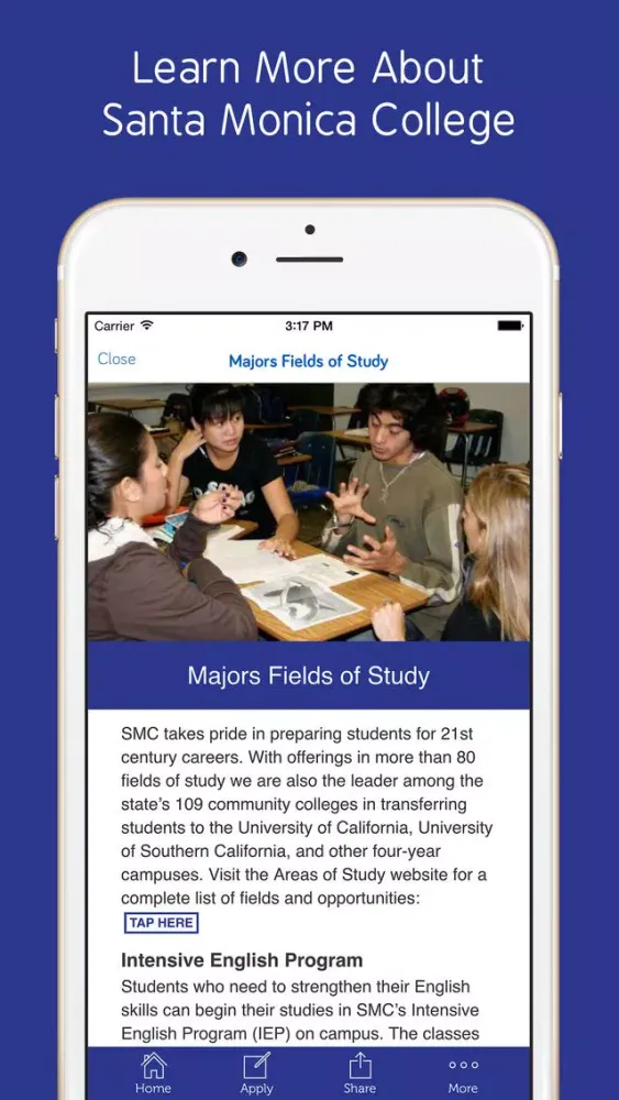 Zrzuty ekranu Santa Monica College - Prospective International Students App