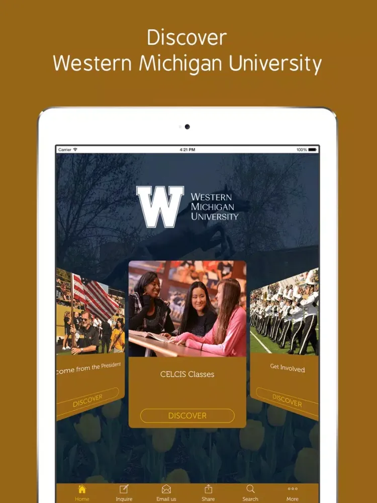 Скриншоты WMICH CELCIS Student App iPad 
