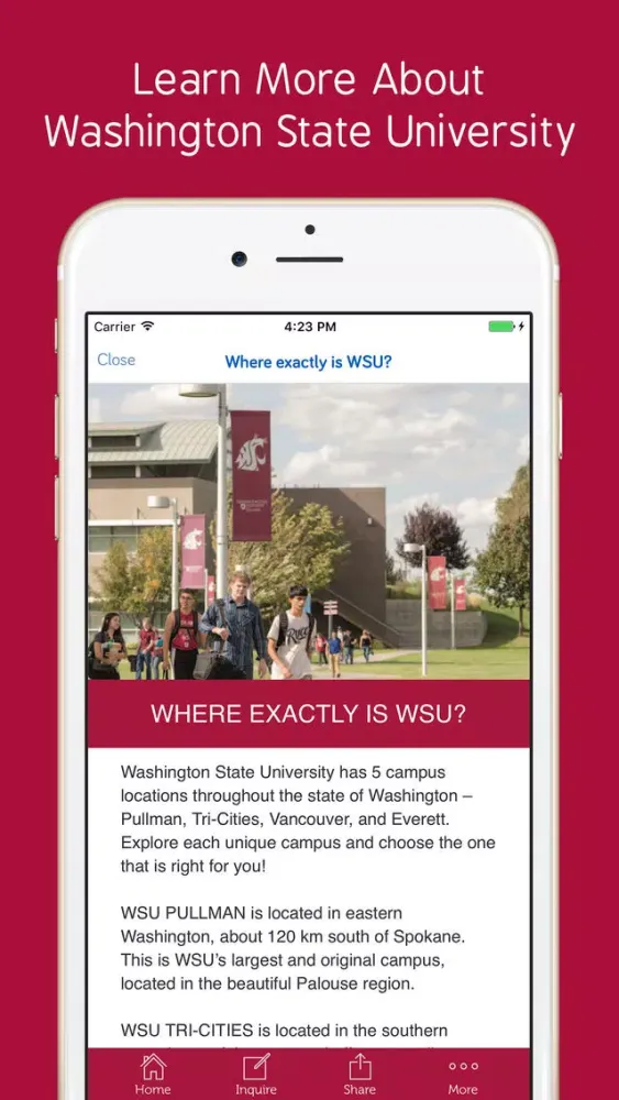 Washington State University (WSU) Screenshots