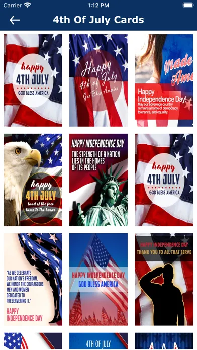 4th Of July Cards & Greetings স্ক্রিনশট