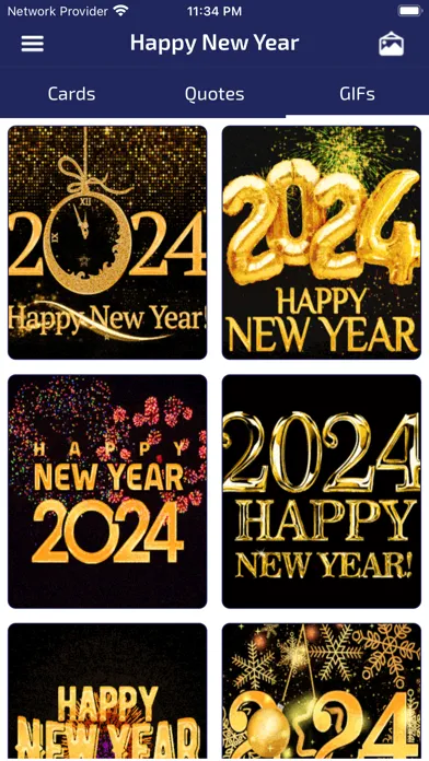 Ảnh chụp màn hình của New Year Wishes & Cards