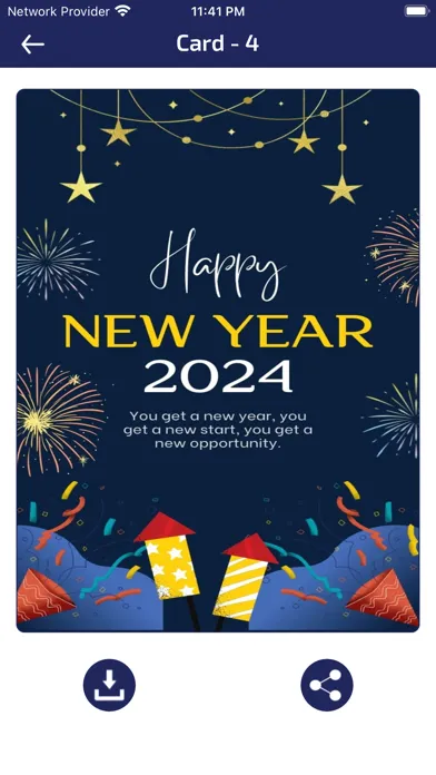 Ảnh chụp màn hình của New Year Wishes & Cards