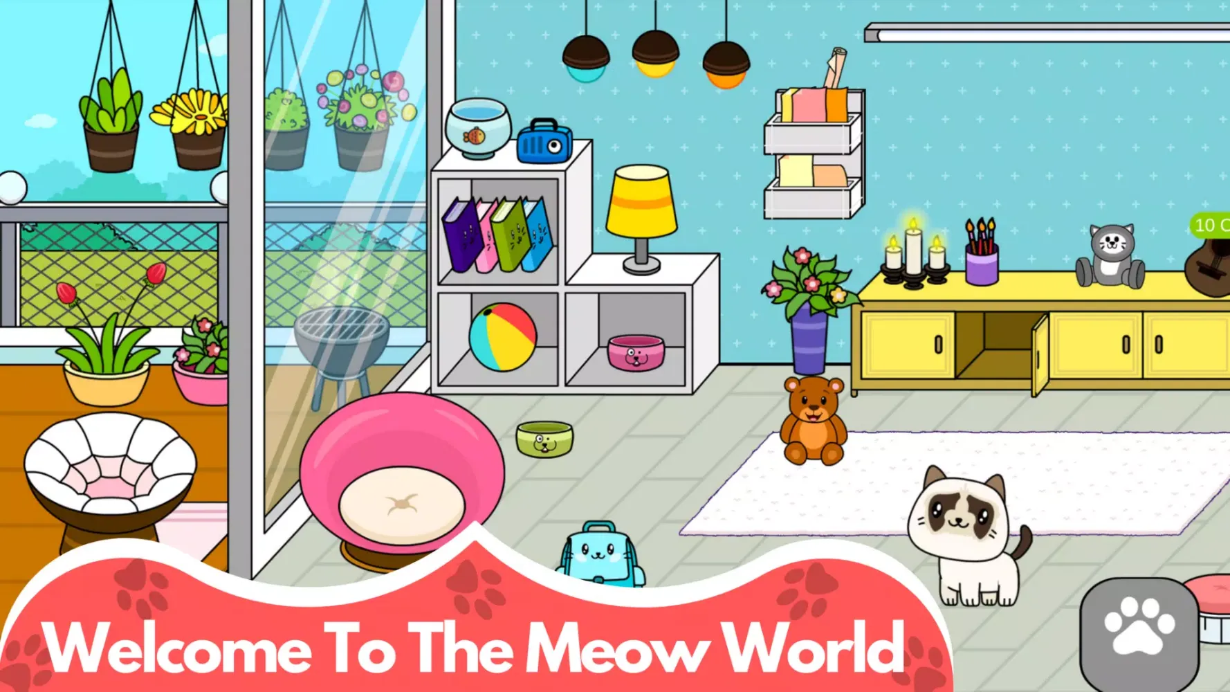 Capturas de tela do My Cat Town - Cute Kitty Games