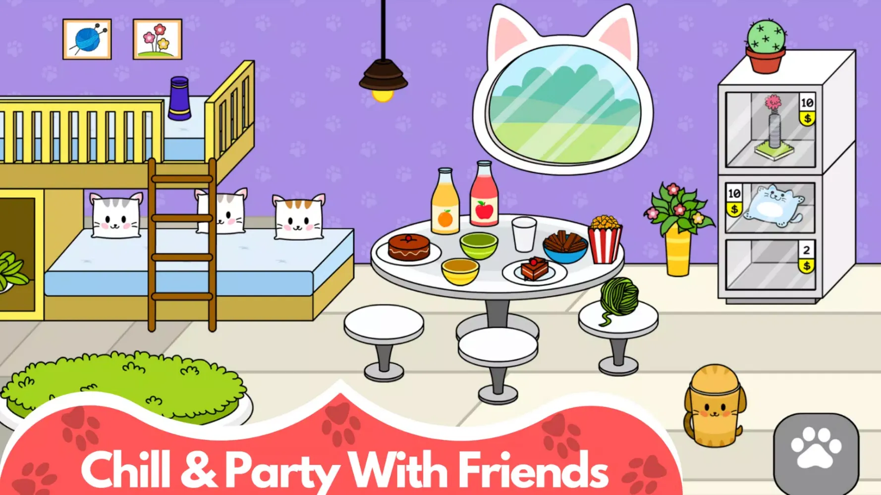 Capturas de tela do My Cat Town - Cute Kitty Games