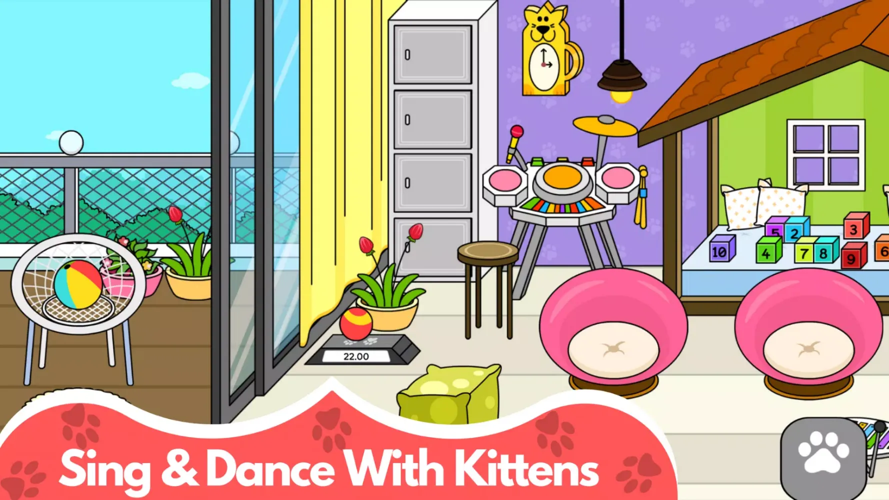 Capturas de tela do My Cat Town - Cute Kitty Games