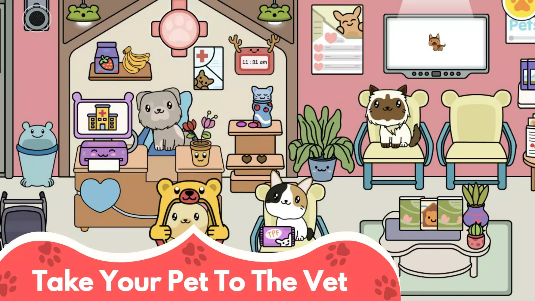 Capturas de tela do My Cat Town - Cute Kitty Games
