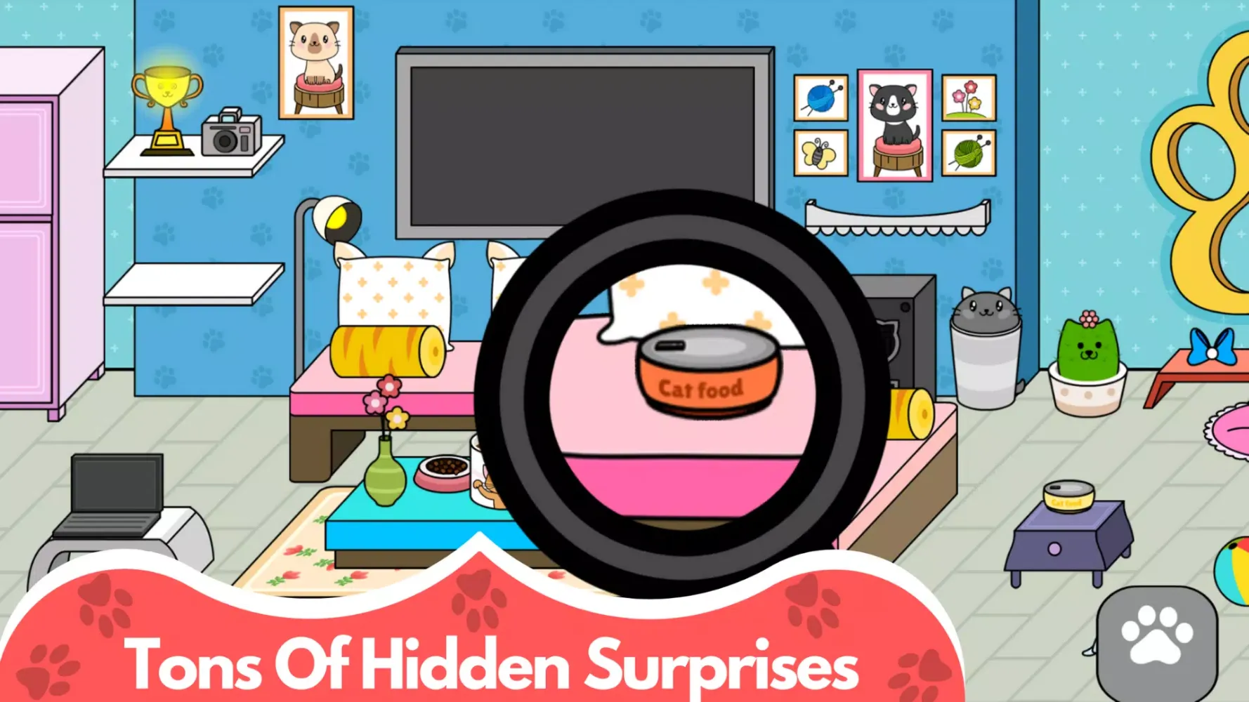 Capturas de tela do My Cat Town - Cute Kitty Games