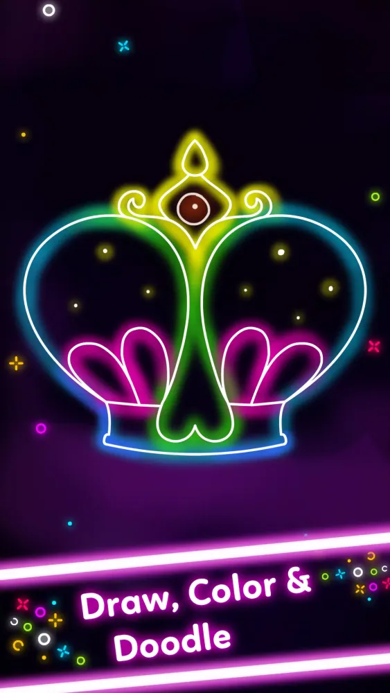 Kids Doodle Glow Coloring Game Screenshots