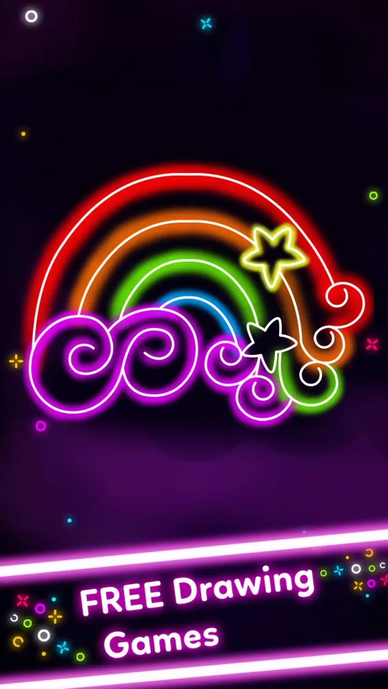 Kids Doodle Glow Coloring Game Screenshots