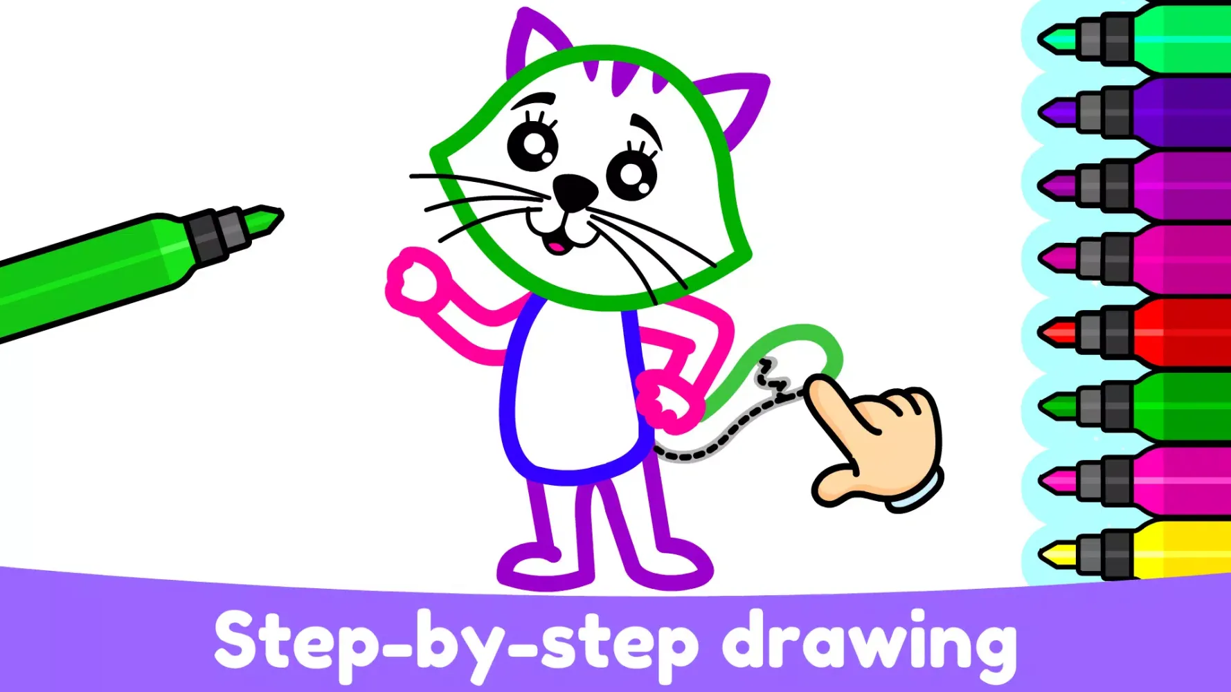 Zrzuty ekranu Kids Drawing & Coloring Games