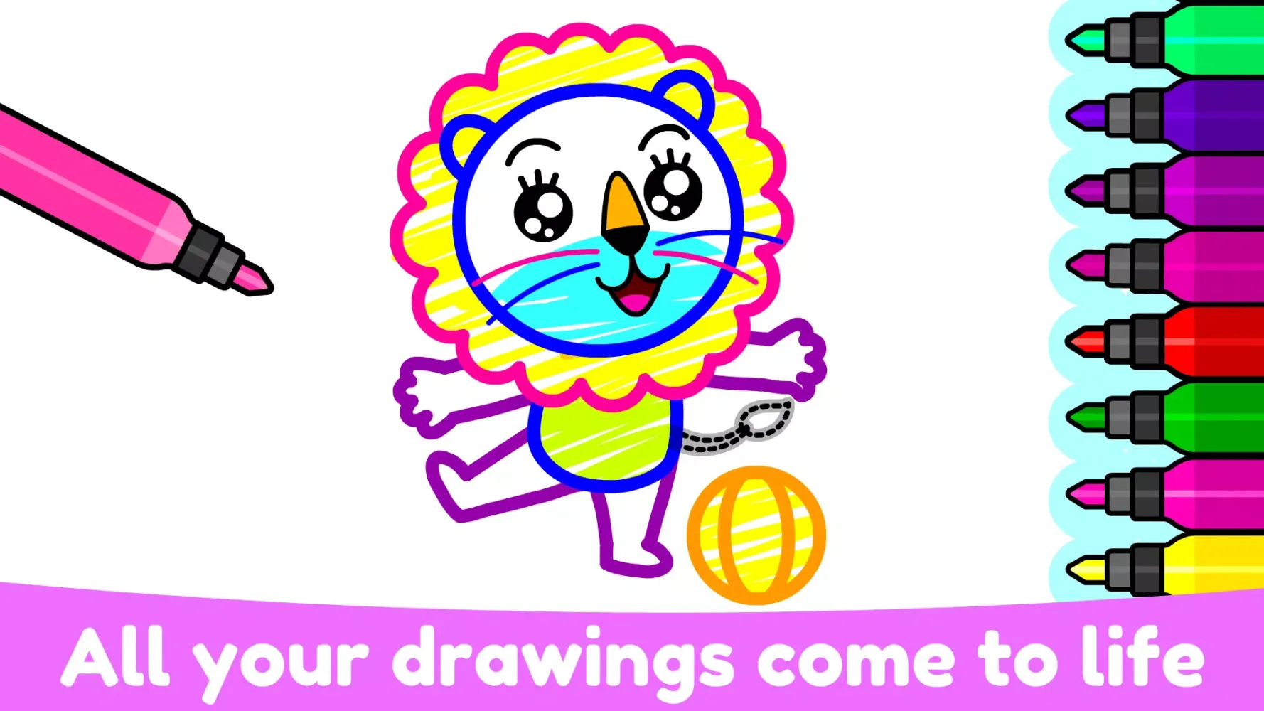 Zrzuty ekranu Kids Drawing & Coloring Games