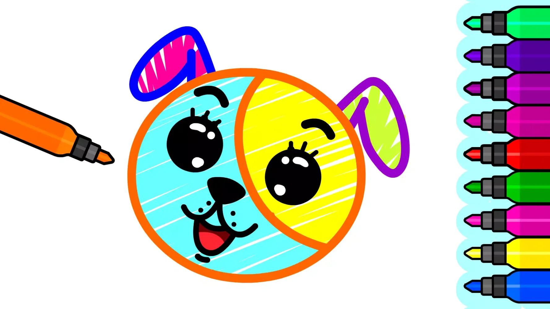 Zrzuty ekranu Kids Drawing & Coloring Games