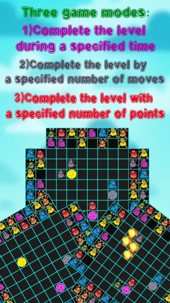 Monsters Mania - The new 3 match puzzle game 2015 - free games for boys and girls Screenshots