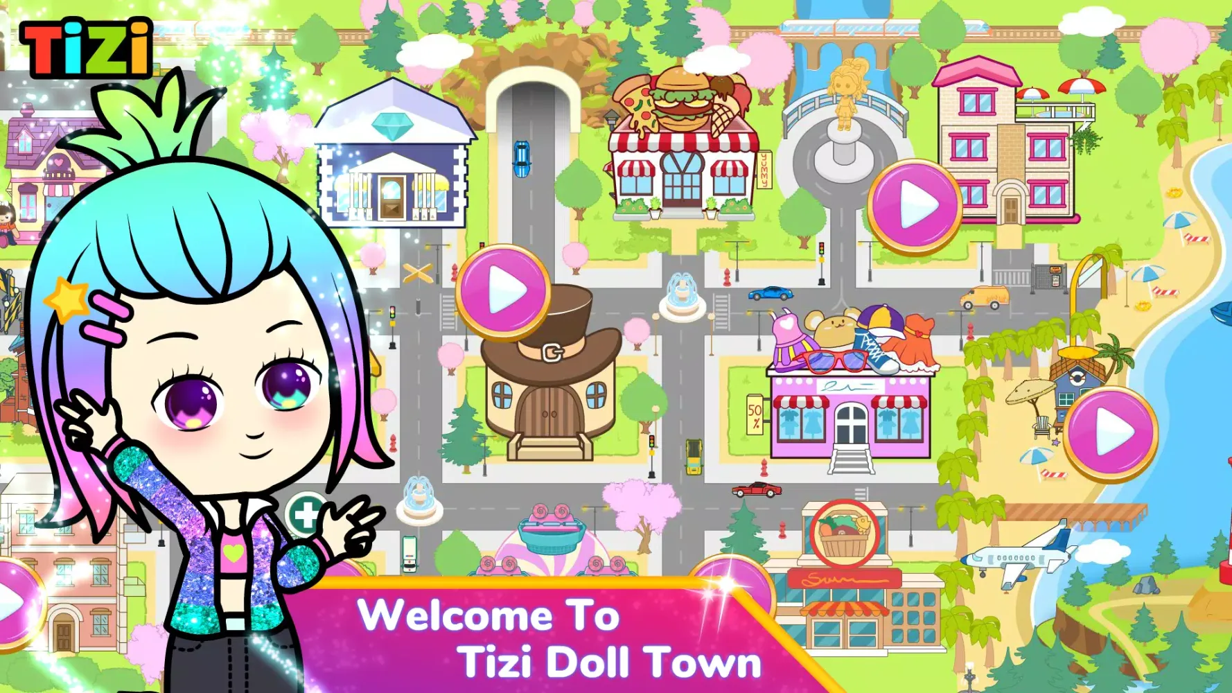 Tizi Town: Doll Dress Up Games应用截图