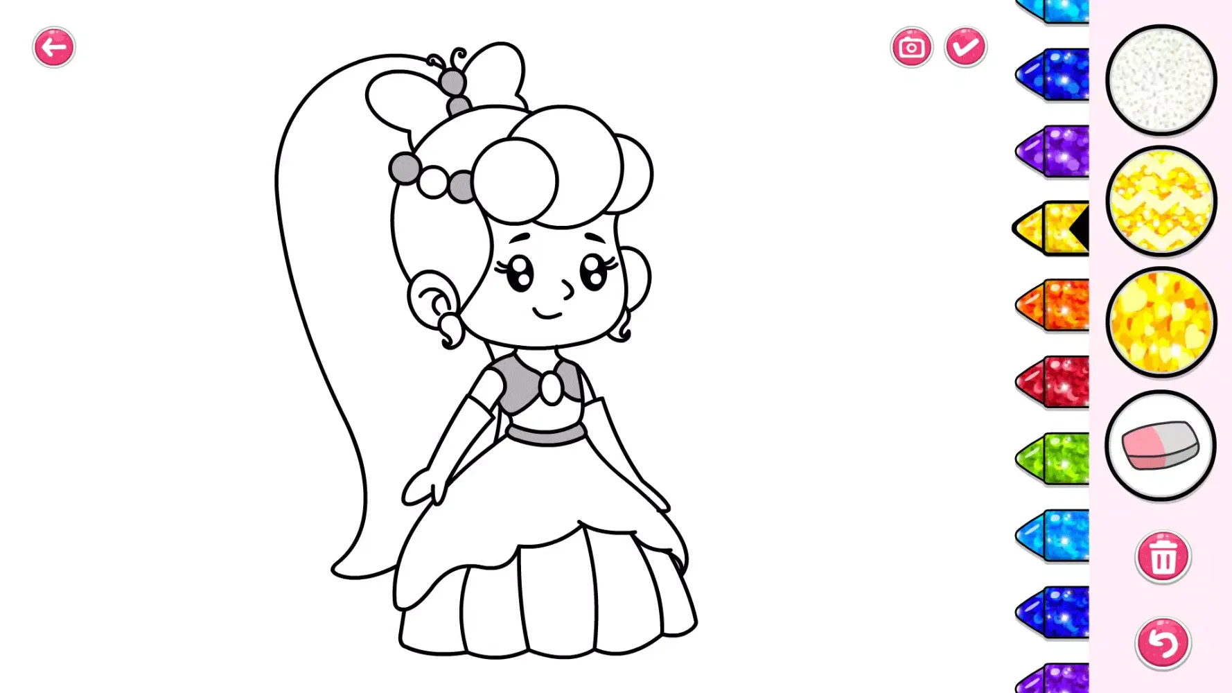 Tangkapan skrin Princess Coloring Book Games