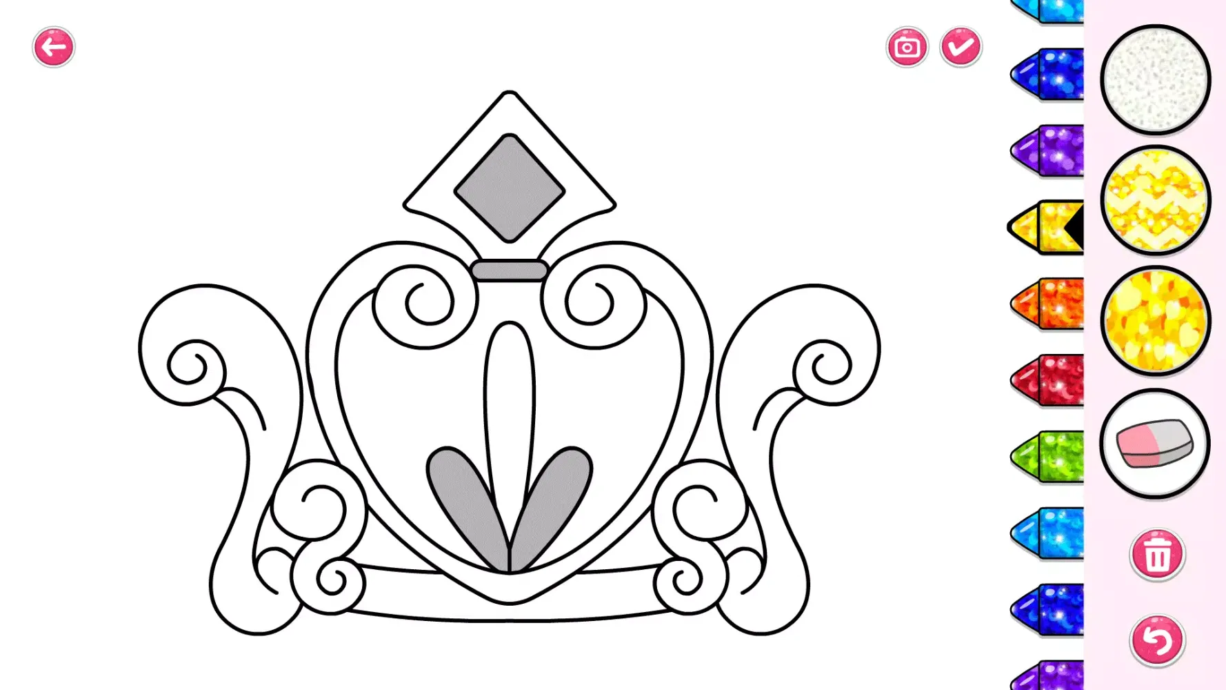 Tangkapan skrin Princess Coloring Book Games