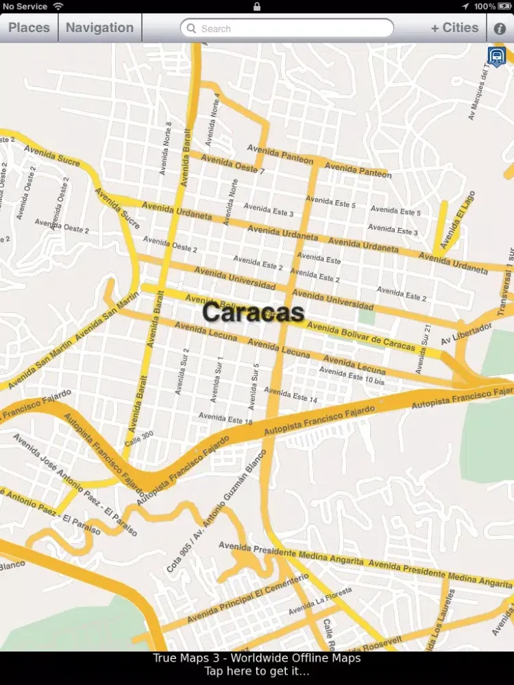 Caracas Offline Map iPad 應用截圖