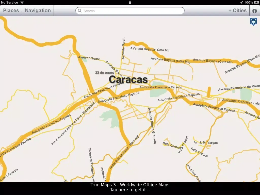 Caracas Offline Map iPad 應用截圖
