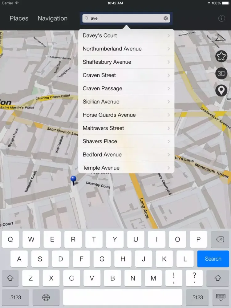 Tangkapan skrin London - Offline Maps & city guide (w/ metro!) iPad 