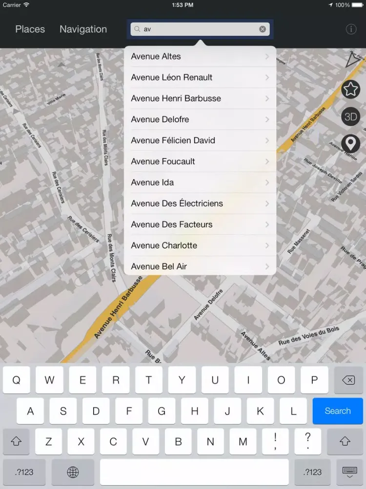 Paris - Offline Map & City Guide (w/metro!) iPad  سکرین شاٹس