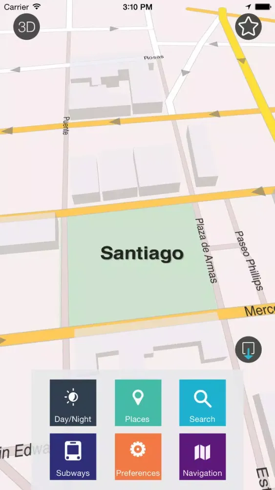 Santiago de Chile 2 - Mapas Offline应用截图