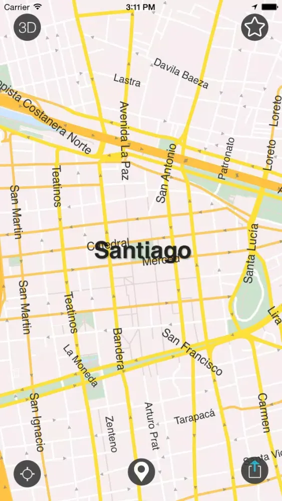 Santiago de Chile 2 - Mapas Offline应用截图