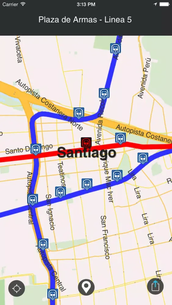 Santiago de Chile 2 - Mapas Offline应用截图